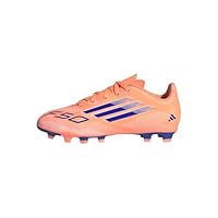 adidas Kids F50 Club Childrens Firm Ground Football Boots Orange/Blue 13 UK Child