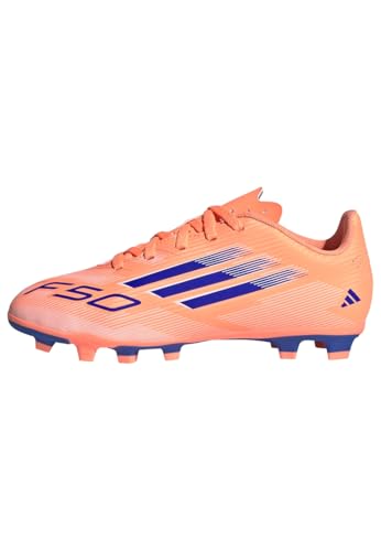 adidas Unisex Kids F50 Club FG/MG Kids Fußballschuh Beam Orange/Lucid Blue/Cloud White 32