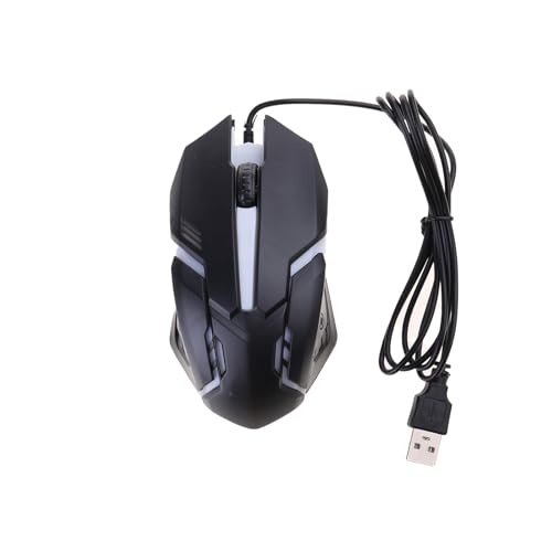 Mouse da gioco ergonomico con pulsante LED 1000 DPI USB per computer con retroilluminazione per mouse per PC portatili