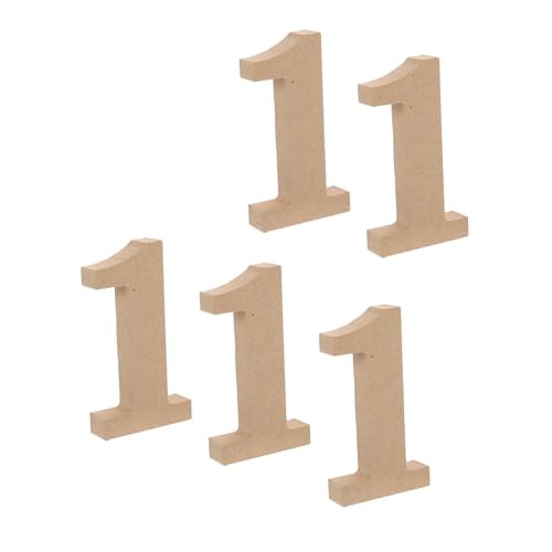 ARTIBETTER 5Pcs Wear Resistant Wooden Number Sign Creative Paper Table Decor for Party and Home Decoration Durable and Stylish for and Celebrations