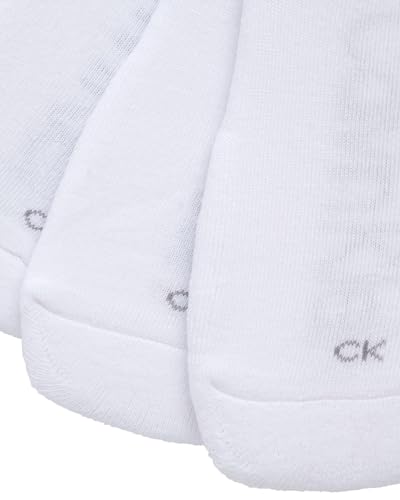 Calvin Klein Men's No-Show Cushion Sneaker Liner Socks - 6 Pack (One Size, White)4