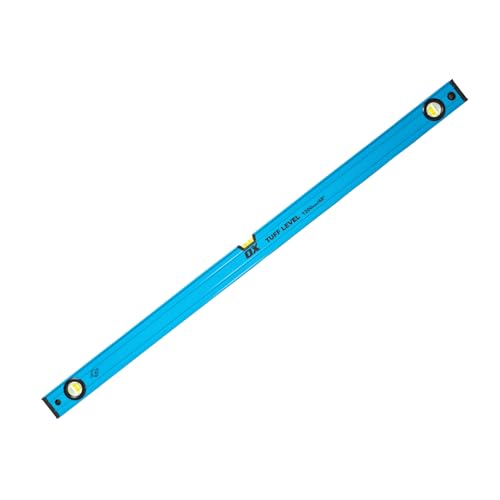 OX Pro Tuff Spirit Level 1200mm Heavy Duty Aluminium with Milled Surfaces & Shock-Resistant Rubber End Caps 3 Ultra Precision Vials Easy-Clean Clog-Free Design OX-P503412