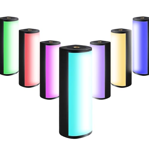 Topiky Barra de Luz de Vídeo LED RGB, Varita de Luz Magnética de Mano de 2500 K a 7000 K, Luz de Tubo de Cámara Regulable para Grabación de Vídeo, Iluminación de Fotografía para Vlog