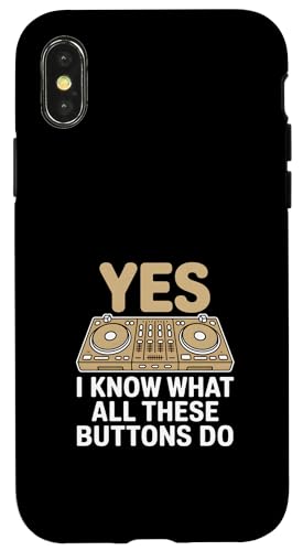 DJ Mixer �������낢�i���u���̃{�^���S���m���Ă��v �X�}�z�P�[�X iPhone X/XS �p