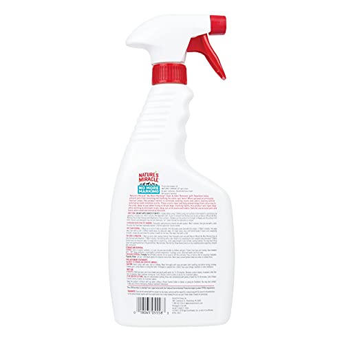 Image of Nature's Miracle No More Marking Stain And Odor Remover With Repellent, 24 Ounces, Helps Discourage Repetitive Pet Marking