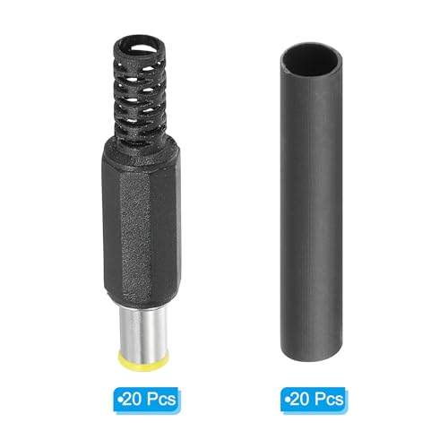 PATIKIL Conector DC Macho 6.0x4.4mm Pack 20 miniatura 3