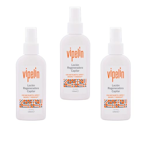 Loción Capilar VIPELÍN – Formula Regeneradora Capilar Natural – Anticaspa y Anticaída - Ingredientes 100% Naturales – Suministro para 6 meses.