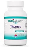 Nutricology Thymus Supplement - Thymus Tissue, Glandular Extract, 1000mg Raw Glandular, Ovine, Lyophilized, Hypoallergenic - 75 Count