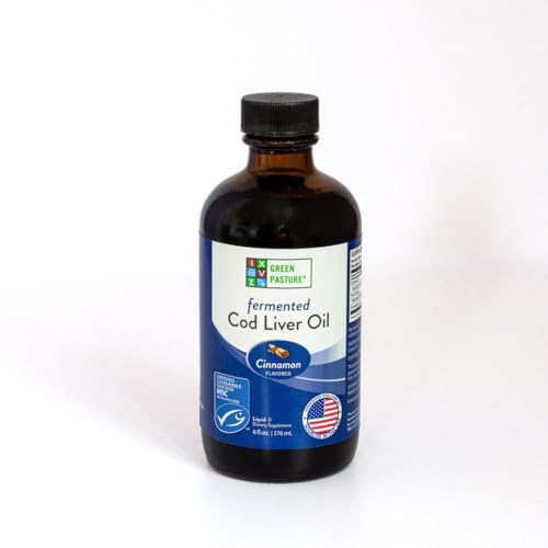 Green Pasture - Fermented Cod Liver Oil Liquid - 6 fl. oz. - Cinnamon
