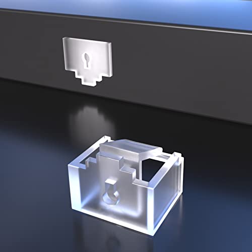 Image of 72 Pcs RJ45 Port Lock with 3 Keys, Locking RJ45 Port /Dust Blocker,Compatible with Computer,TV,Router,Other Devicesrj45(Transparent)