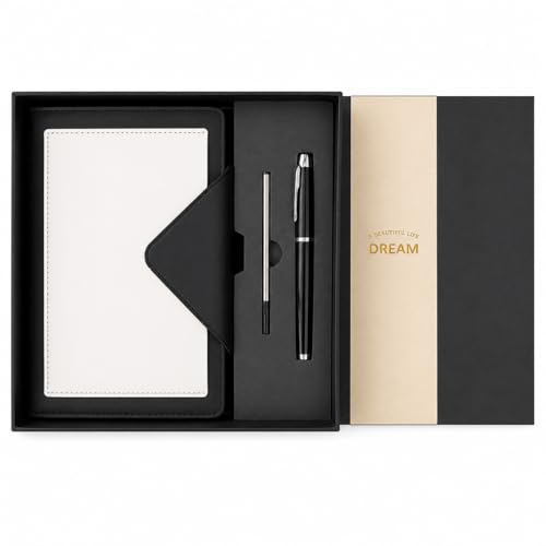 Image of CAVALO - Be Unique Diary Gift Set with Pen | Premium Notebook with Pen & Extra Refill | 6 x 8 Inch, 240 Lined Pages, Undated | Ideal for Corporate Gifting, Office Use, Basic Use, Diwali & New Year Presents (Black Triangle Diary Gift Set)