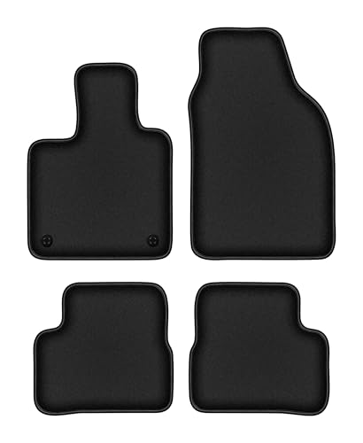 Tapis de sol en caoutchouc Fiat E-500 velours noir sur mesure