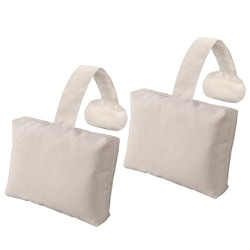 2-Pack Soft Pillow for hot tub Clawfoot Tub & Chaise Lounge Inflatable Outdoor Spa Accessories Replacement Pool Headrest with Weighted Strap Birthday Day Gifts regalo for Women Wife Mom Men