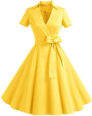 Timormode Audrey Hepburn rockabilly Swing sukienka z krótkim rękawem