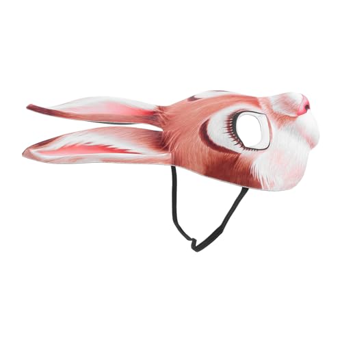 Masque de lapin jaune cartoon deguisement Halloween et accessoire fete