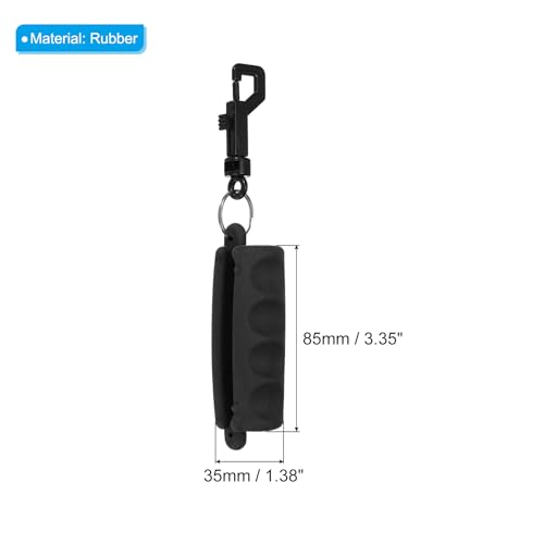 PATIKIL Archery Arrow Puller, Rubber Target Pulling with Belt Clip for Shaft Bow Shooting Black - Image 2