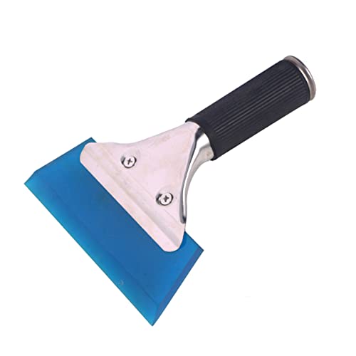 WOFASHPURET Window Cleaning Squeegee Durable Blue Auto Squeegee for Glass Mirror and Shower Use for Removing Water and Ice from Windshields and Flat Surfaces