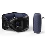 Inflatable Travel Pillow - Lightweight 80g Neck Pillow for Airplane Travel, Train, Long Car Rides, Compact & Portable, Adjustable Softness for Perfect Support