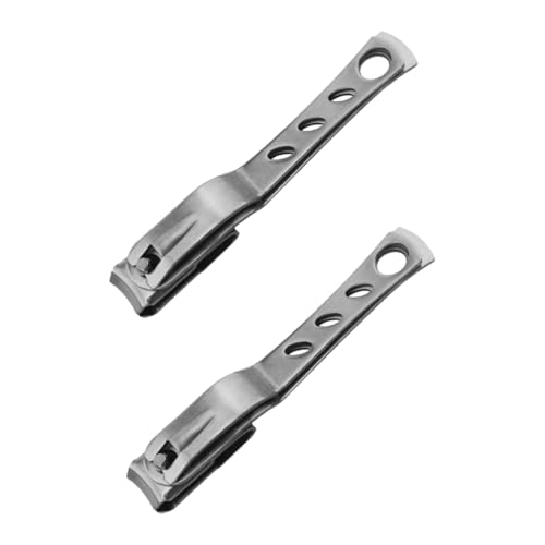 IWOWHERO 2個 360 回転爪切り ロータリー つま先 バリカン キューティクルトリマー 大型犬の爪切り 爪切りキット マニキュアキット クリエイティブ爪切り ステンレス鋼 Silver