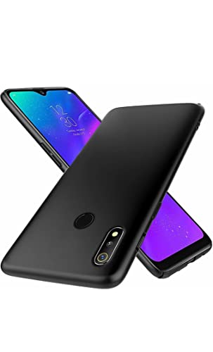 Image of Mobile Back Cover Case for Realme 3 (Silicone Case|CameraProtection|Black SC1510)