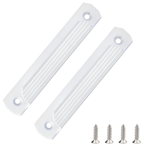 CALLYSONIC Tirador de puerta de balcón exterior, 2 unidades de tirador de aleación de aluminio, tirador para puerta de terraza, tirador de puerta corredera, tirador para puerta de balcón exterior