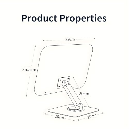 Image of Sunchhaya New Upgraded Book Stand for Reading, Writing, Painting and Used As Laptop Stand for Desk, 360 Degree Rotatable Multi-Functioal Book Reading Stand Adjustable Height-Angle (YD-11)