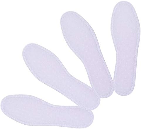 Happystep Terry Insoles, Barefoot Shoe Inserts, Washable and Reusable, 2 Pairs of White (Women Size 7)