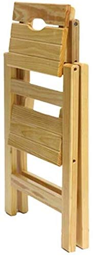 Tabouret en bois escabeau pliant 3 marches et chaise d'escalier