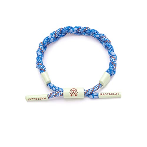 Rastaclat Original Hand Braided Sky Blue Azure Sky Adjustable Bracelet For All Ages Men | Women #TOP1