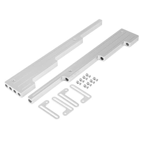Bevinsee Spark Plug Wire Looms Holders Compatible with Chevrolet V8 Engines SBC BBC 302 305 327 350 366 396 402 427 454 Small Block Big Block, Aluminum, Silver