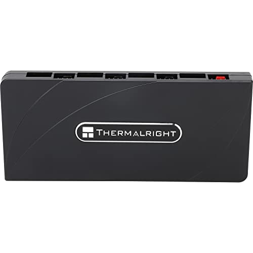 Thermalright Controlador de Ventilador y ARGB - Hub de 8 Puertos para PC con Fuente de Alimentación SATA, Compatible con 8 Grupos de Ventiladores y Iluminación ARGB - imagen 7