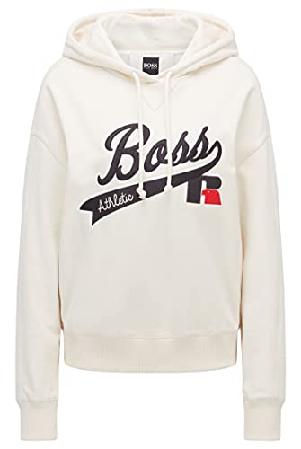 BOSS Damen C_eraisy_ra Kapuzenpullover, Open White118, XL EU