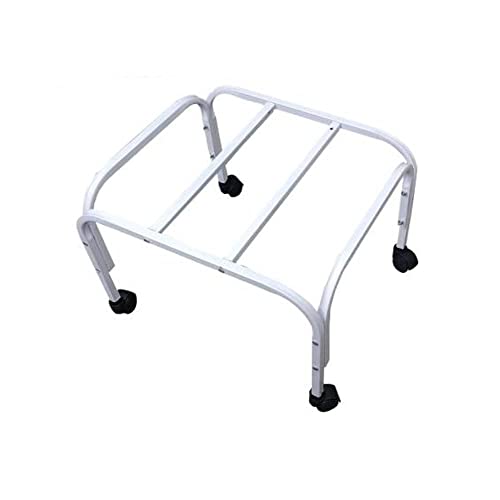 Image of Mumma's LIFE Heavy-Duty Cooler Stand with Wheels | Metal Trolley for Home & Outdoor | Rust-Resistant White Finish | 4 Wheels (Non-Locking) | 100kg Load Capacity | Cooler Movable Stand (White)