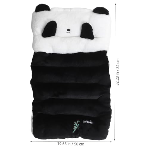 Cojín de asiento para coche contra el frío: felpa suave de panda para un viaje cómodo 2