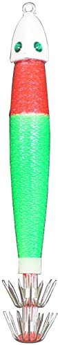 Marushin Fishing Gear, Lead Squid CB No. 25, Rojo Verde miniatura 1