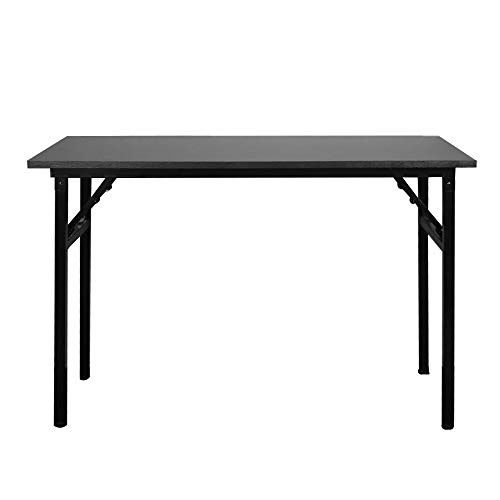Mesa de computadora plegable negra de 100 cm como escritorio de oficina 5