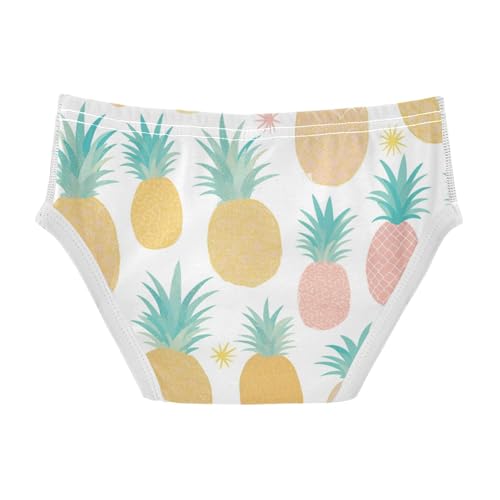 KLL Gold Glitter Pineapples Little Boys Soft Nighttime Underwear Cute Children Panties2