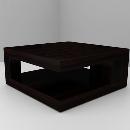 Image of Premium Sheesham Wood Coffee Table for Living Room |Solid Wood Coffee Table, Center Table, Tea Table | Wooden Coffee Table | Best Furniture for Home | Finish Color:- Walnut Finish