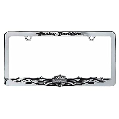 CHROMA 042594 Harley-Davidson Bar & Shield with Tribal Graphic Metal License Plate Frame