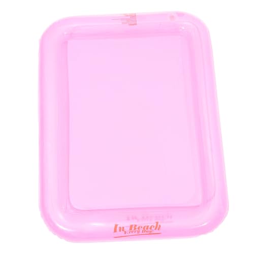 Alipis Inflatables Inflatable Serving Bars, Ice Buffet Salad Serving Trays Inflatable Sand Table Sandbox Food Drink Holder Cooler Water Game Play Center Pool Party Supplies,Pink,1PCS