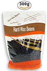 Hard Wax Beans, Amwell Natural Full-Body Hair Removal Hard Wax Beans for Facial Arm Legs & Sensitive Areas, Depilatory Pearl Hard Wax for Women Men, 300g/10oz-Blackberry