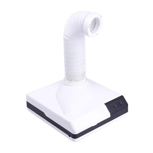 Aspirador Uñas Profesional, Colector de polvo de uñas potente de 60W, limpiador de polvo por succión, ventilador con diseño de Codo retráctil, aspirador, colector de polvo for manicura de uñas ,Aspira