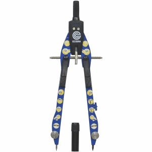 Ecobra 5 x Schnellverstell-Zirkel New Master Smileys blau