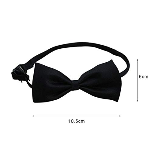 HshDUti Haustier-Fliege mit verstellbarem Halsband, einfarbig, verstellbar, für kleine, mittelgroße und große Hunde, Welpen, Katzen, für Party, Hochzeit, Geburtstag, Rot