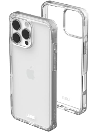 Funda iPhone 16 Pro Max UAG transparente que evita arañazos gracias al borde elevado