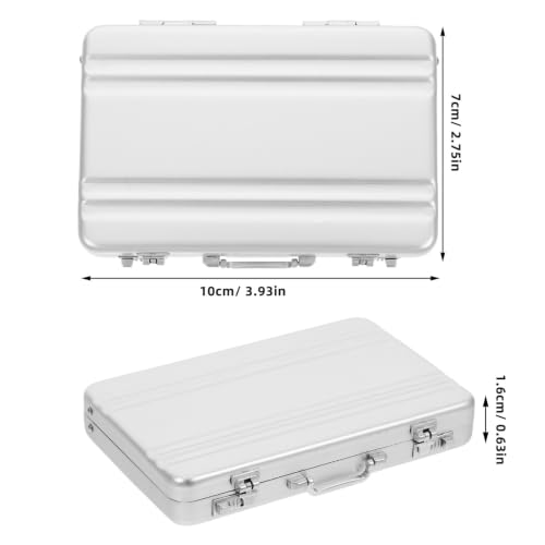 Tarjeteros tipo maletín de aluminio para 30 tarjetas de visita 2