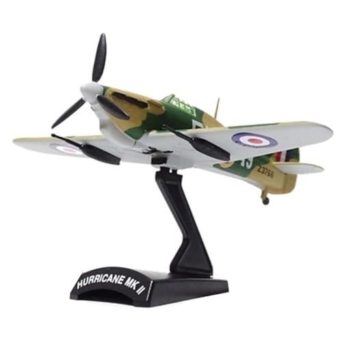 1/110 Scale WWII UK Hurricane MKII Fighter Model Alloy Model Diecast Plane Model for Collection