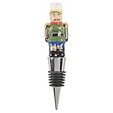 Spode Christmas Tree Nutcracker Bottle Stopper | Beverage and Wine Stopper | Perfect for Christmas Home Décor or Christmas Gift for Wine lovers