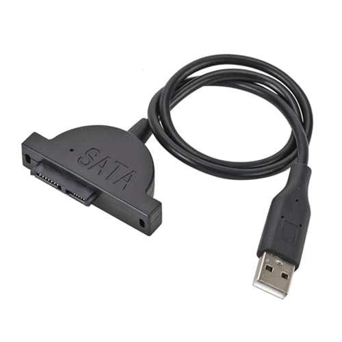 Adaptador USB 2.0 a Mini SATA para lector CD/DVD