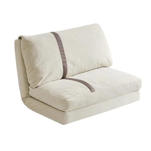 LIBANGRONG-888 Sillas Tipo puf Sofá Cama Lazy Tatami, sillón Individual, sofá pequeño for Dormitorio Principal y balcón Sofá Cama(Blanco,Pequeño)